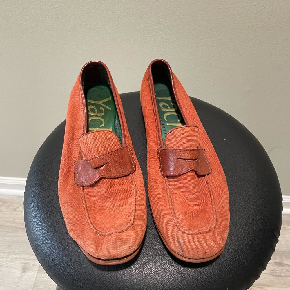 Fratelli Rossetti Yacht Loafers - Red, Size 9.5
